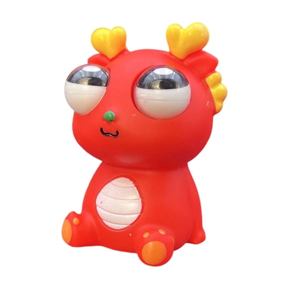 3.94 Inch Eye-Popping Dragon Squishy, Stress Relief Venting Fidget, Slow Rising Sensory Anxiety Squeeze, Funny Desk Reliever