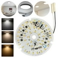 thumbnail image 1 of 3.94 Inch Led Ceiling Fan Light Kit 18W 1530LM Dimmable 3000K/4000K/6500K LED Ceiling Fan Light Kit, 1 of 10