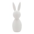 thumbnail image 1 of 3.94" Pastel Flocked Bow-Tied Bunny Set, Pastel Flock Bunnies Figurines with Bow for Spring Easter Home Office Party Table Centerpiece Decoration, 1 of 5