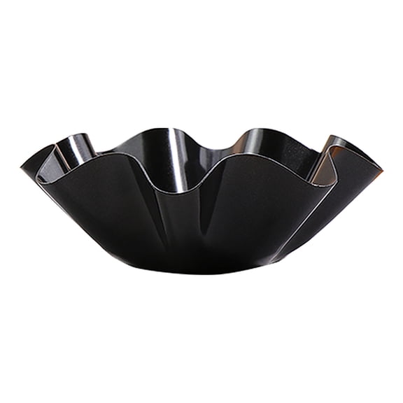 3.94 inches Tortilla Bowl Maker, Taco Salad Shell Mold, Petal Shape Tortilla Shell Pans Taco Shell Maker for Taco Bowls, Salads, Dips, Black
