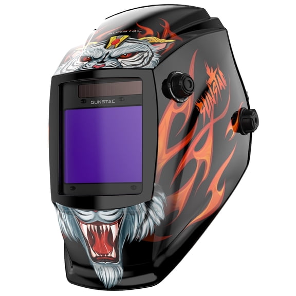 3.94’’x3.27'' Large View Welding Helmet Auto Darkening True Color Welding Mask for Men with 4 Arc Sensor Wide Shade 5~9/9~13