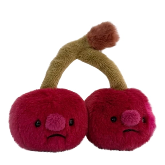 3.94Inch Cherries Stuffed Animals Plush Toys, Soft & Cuddly Plush, Perfect Birthday Christmas Easter Gifts, Easter Basket Stuffer