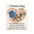 thumbnail image 1 of 3.94Inch Pocket Hug Card for Doctors, Heart Shaped Pocket Hug Token Gifts, Hoilday Appreciation & Encouragement Gifts, 1 of 5