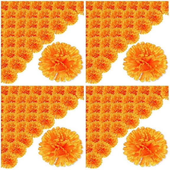 3.9inch Marigold Flowers Day of the Dead Flower 50Pc for Making