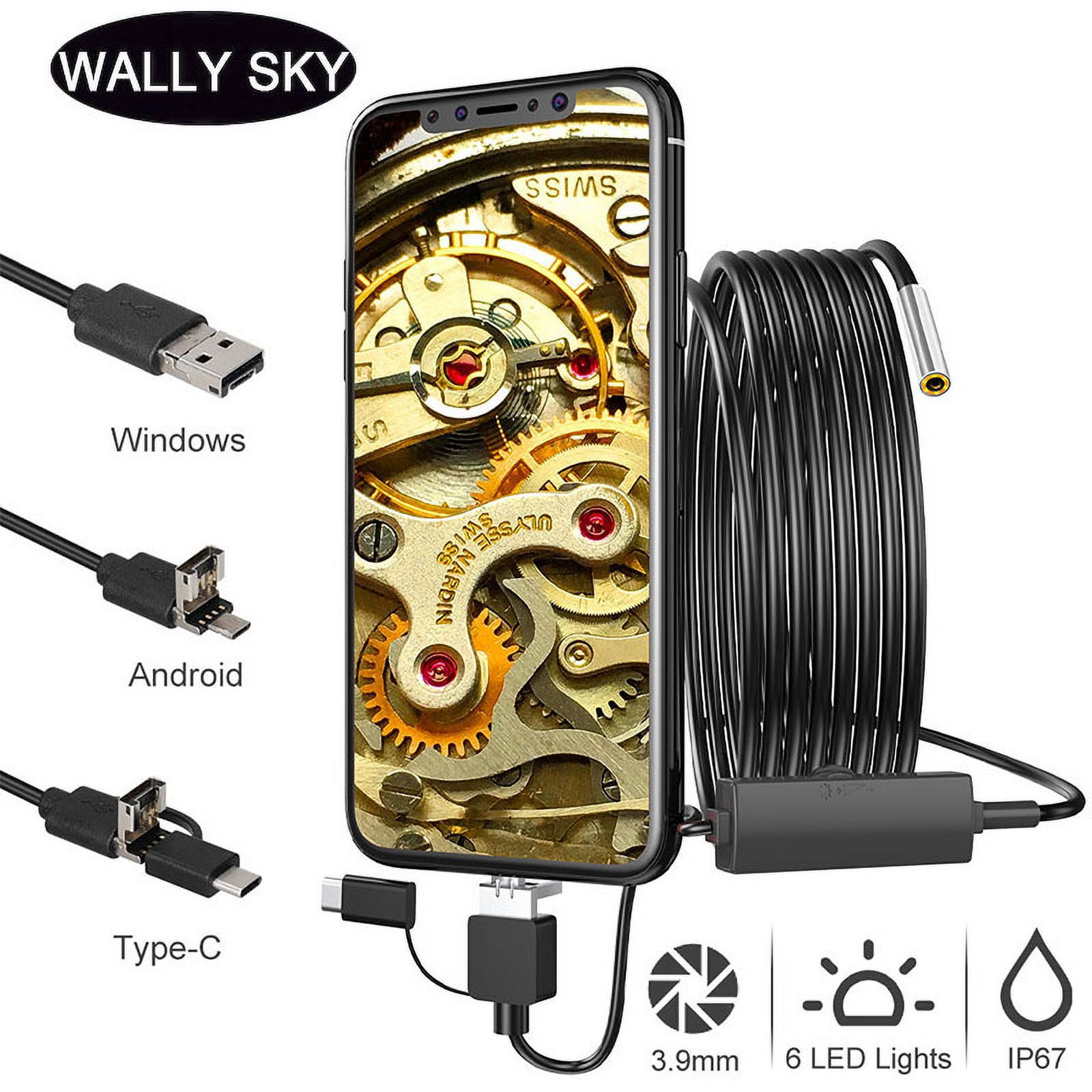 3.9MM Lens 3 IN 1 Endoscope HD 720P Waterproof 6 LED Micro USB