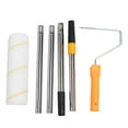 3.9ft Paint Roller Extension Pole Kit with 9in Roller Brush Detachable Telescopic Long Paint