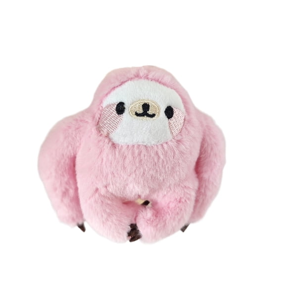 3.9in Lifelike Sloth Stuffed Animal, Realistic Sloth Monkey Plush Toy, Soft Cuddly Animal Figure for Nature Enthusiasts, Decorative Wildlife Plushie Doll for Gifts