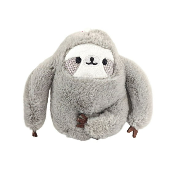 3.9in Lifelike Sloth Stuffed Animal, Realistic Sloth Monkey Plush Toy, Soft Cuddly Animal Figure for Nature Enthusiasts, Decorative Wildlife Plushie Doll for Gifts