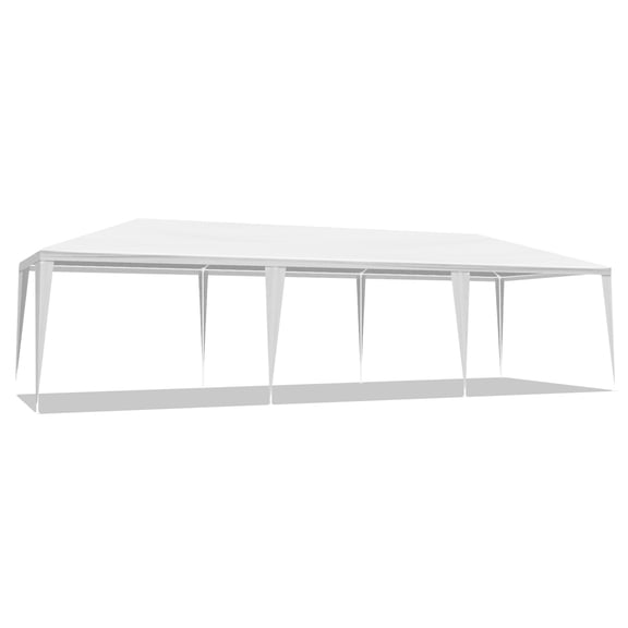 3*9m Non-Cloth PE Cloth Plastic Sprayed Iron Pipe Outdoor Party Tent White