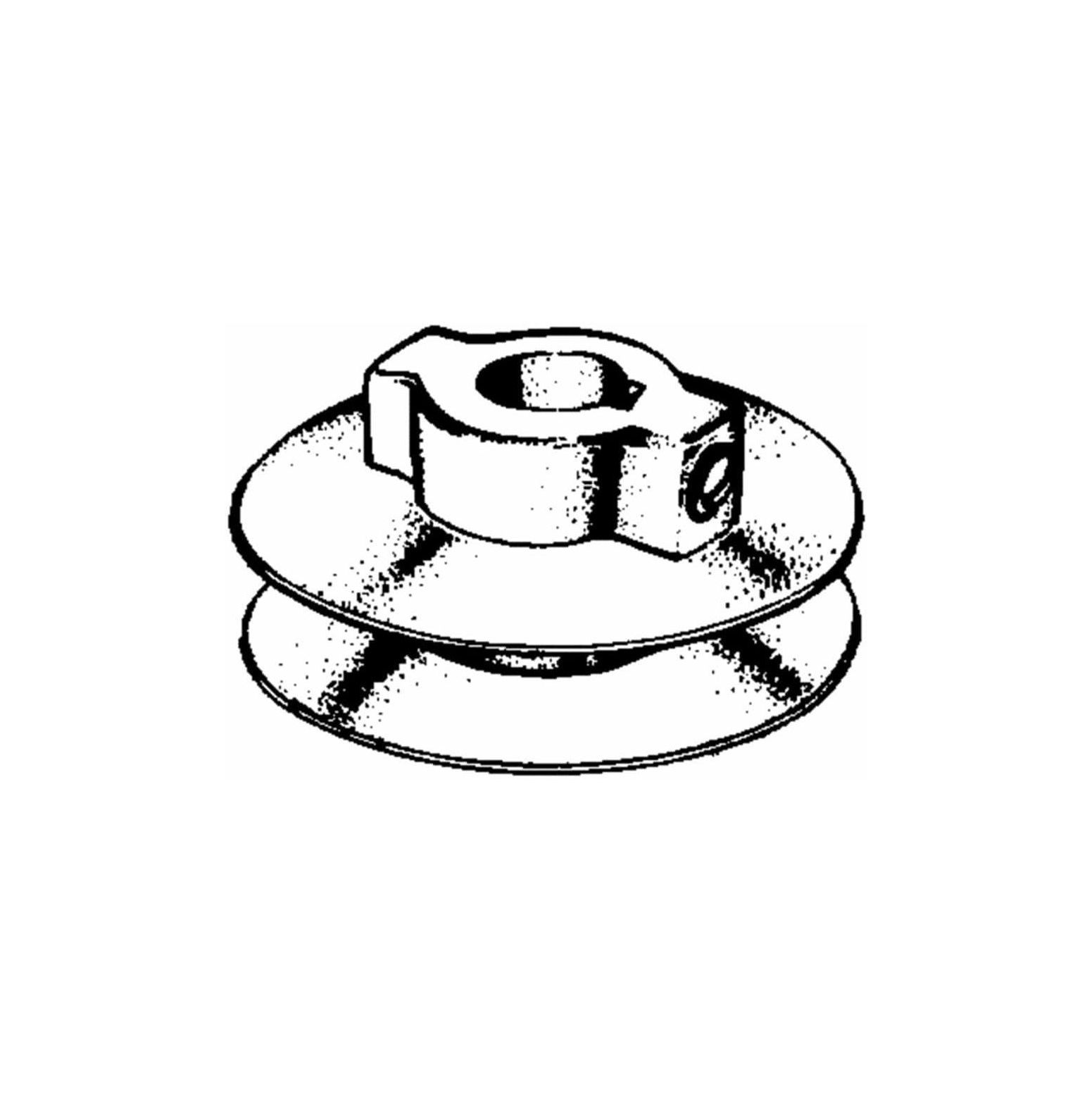 3" A Pulley 3/4" Shaft with Keyway, Chicago Die Cast Pulley, 100 Made