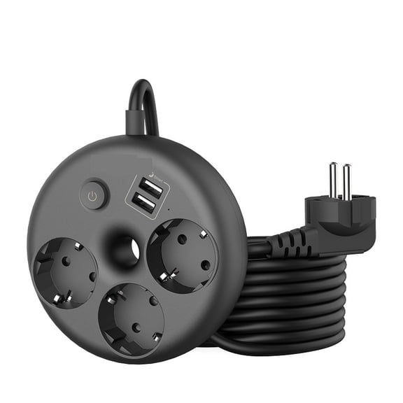 3 AC Outlet Power Strip Smart Home Extension Cord Portable Electrical Socket For Travel Network Filter