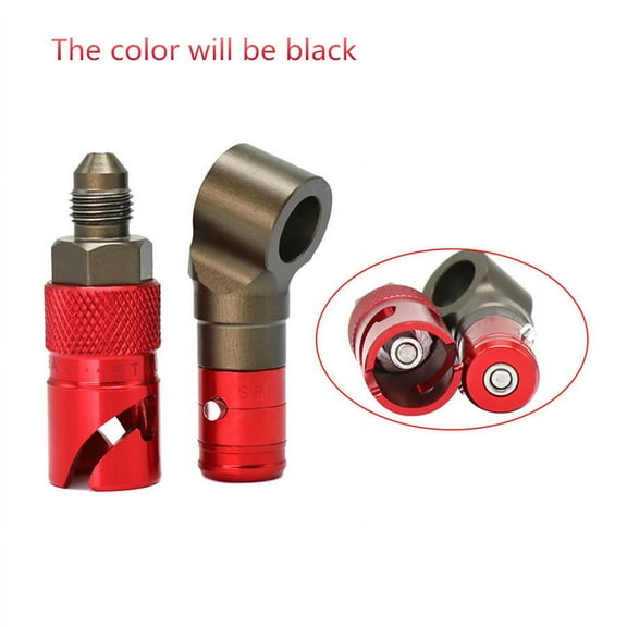 3 AN Black Aluminum CNC Quick Release Dry Brake Line Coupling Fitting Adapter