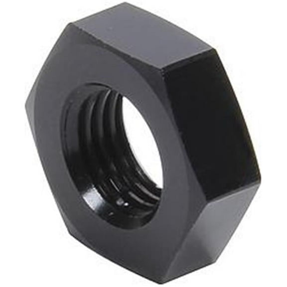 3 AN Male to 3 AN Male Bulkhead Nuts, Black - Pack of 2