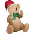 thumbnail image 1 of 3' Airblown Teddy Bear Christmas Inflatable, 1 of 1
