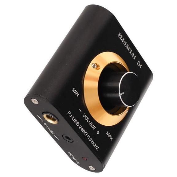 3. Aluminum USB Headphone Amplifier 24Bit/192KHz HiFi Output With Rotary Knob For Desktop Laptop Travel-Ready