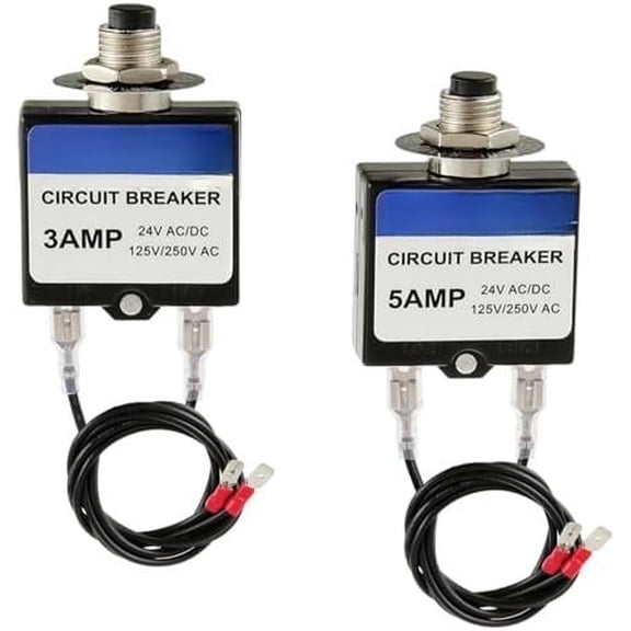 3 Amp 5 Amp Resettable Fuse HVAC Tools Circuit Tester for Circuit Breaker 24V & 125/250V AC