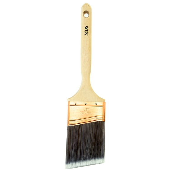 3" Angle Brush, Premium Series, Wood Sash Handle
