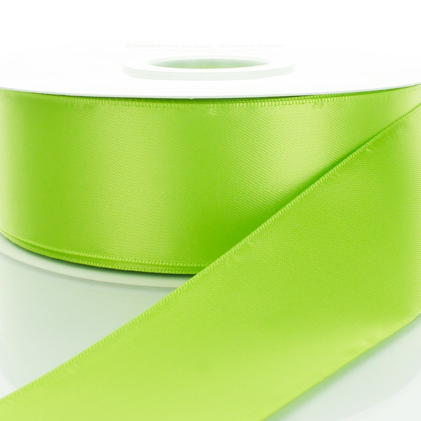 3" Double Faced Satin Ribbon 550 Apple Green 100 Yard