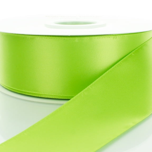 3" Apple Green Double Faced Satin Ribbon 25 Yards