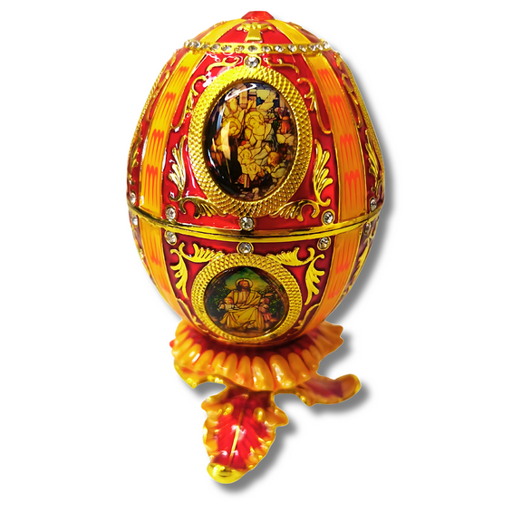 3 Arches USA Holy Family Faberge Egg Christmas Decorations Home Decor