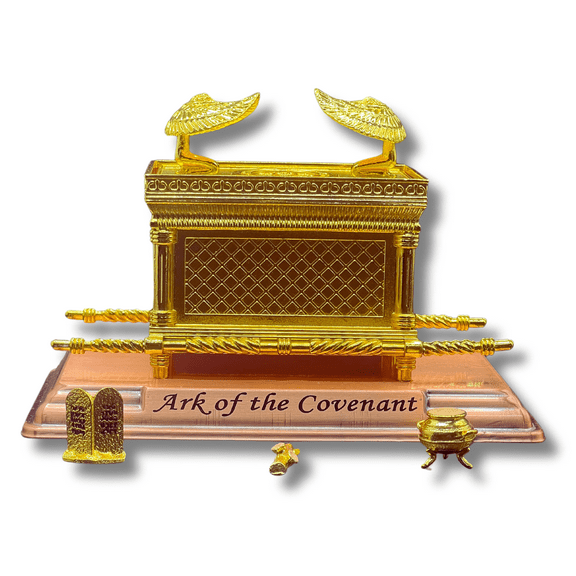 3 Arches USA The Ark of The Covenant Replica ,Gold Plated Figurine , Medium
