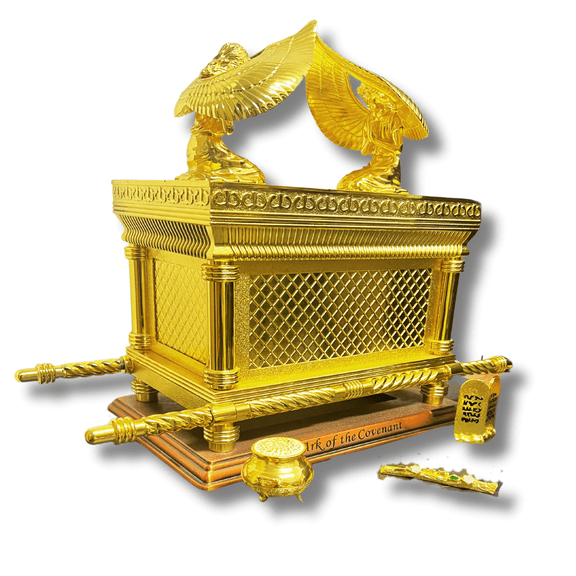 3 Arches USA The Ark of The Covenant Replica ,Gold Plated Figurine , XLarge