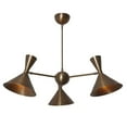 thumbnail image 1 of 3 Arms 6 Lights Stilnovo Style Sputnik Chandelier Light Fixture, 1 of 3