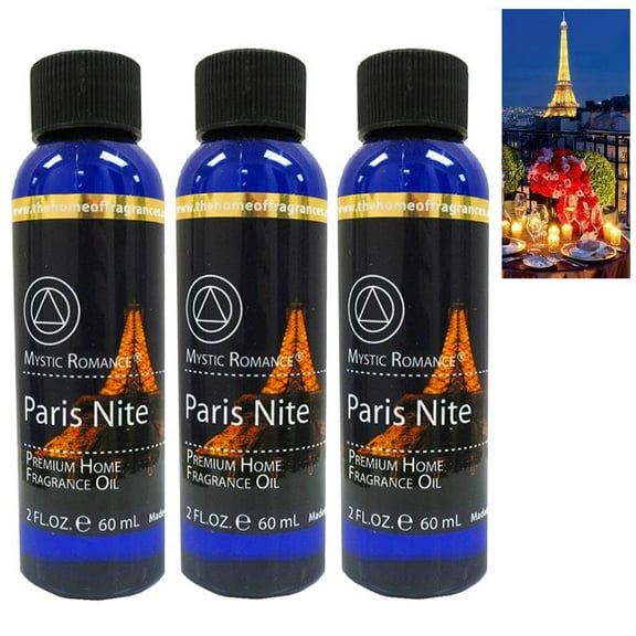 3 Aromatherapy Paris Nite Scent Fragrance Essential Oils Air Diffuser Burner 2oz