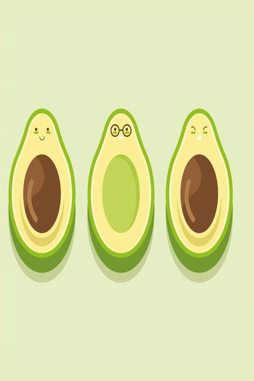 3 Avocados : Graph Paper Notebook with 120 pages 6x9 perfect as math book, sketchbook, workbook with healthy fats 120 Pages (Paperback)
