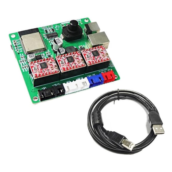 3-Axis ESP32 32-Bit Dual-Core CNC Control Board - GRBL Laser Engraving/Writing Machine Circuit Board with PWM Laser Support