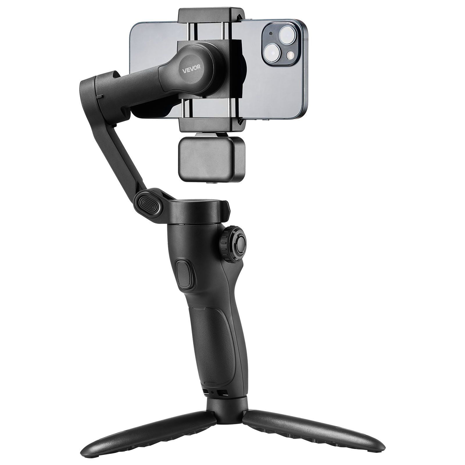 3-Axis Smartphone Gimbal Stabilizer with Fill Light for iPhone and ...
