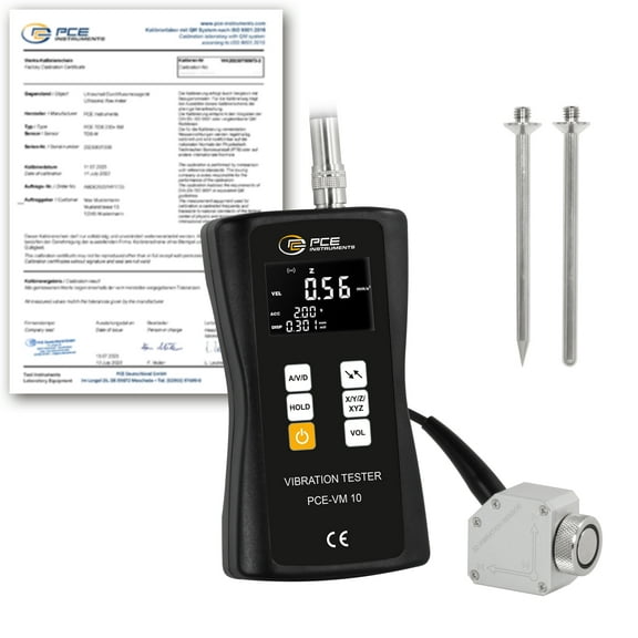 3-Axis Vibration Meter / Vibration Tester PCE-VM 10