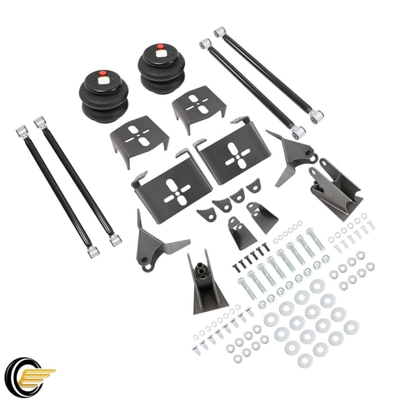 3" Axle Triangulated 4 Link Bars Air Bags Suspension Kit Brackets Air Ride Kit