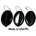 thumbnail image 1 of 3 BLACK SQUEEZE COIN HOLDERS | Great for Travel Multi-purpose | Made in USA, 1 of 6