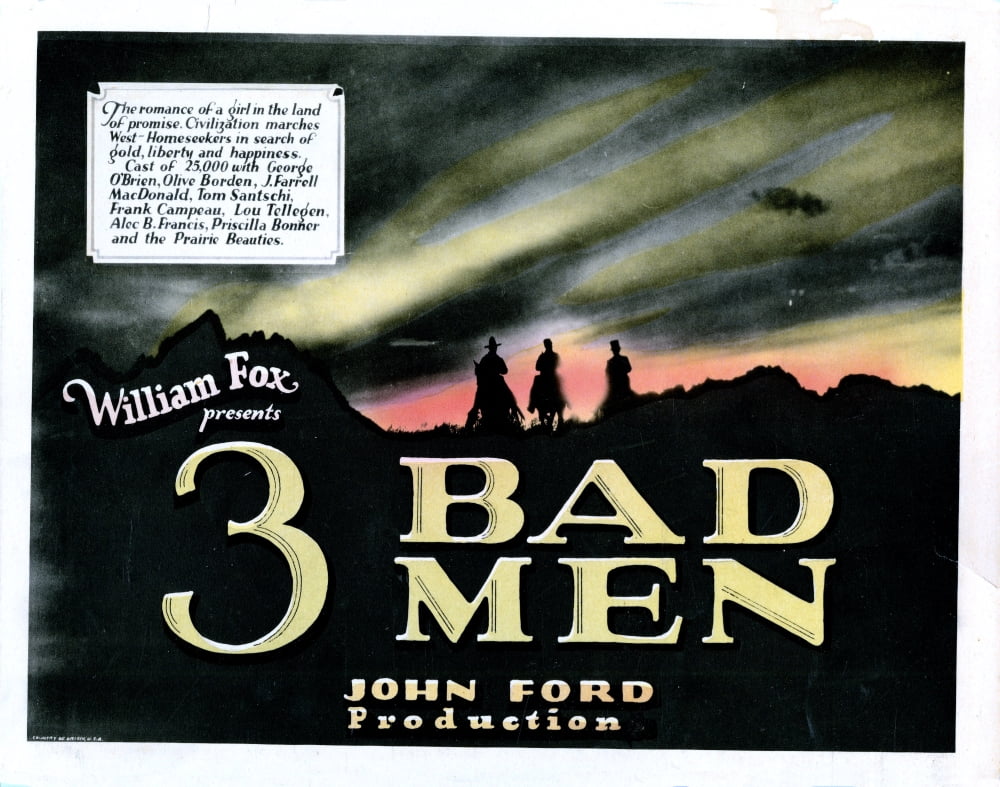 3 Bad Men Canvas Art - (28 x 22)