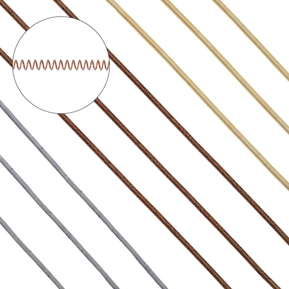 3 Bags 3 Colors Round French Wire Gimp Wire Flexible Copper Wire Metallic Thread for Embroidery Projects and Jewelry Making Mixed Color