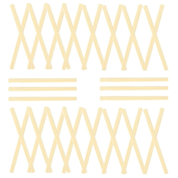 3 Bags of Unfinished Wooden Stick Material for Diy Wood Dowel Rod Mini Handcraft Making