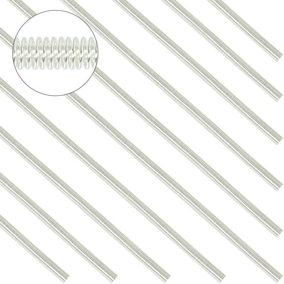 3 Bags French Wire Gimp Wire Flexible Copper Wire Metallic Thread for Embroidery Projects and Jewelry Making Gainsboro 18 Gauge(1mm) 10g/bag