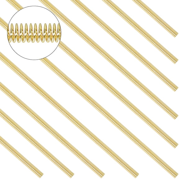 3 Bags French Wire Gimp Wire Flexible Copper Wire Metallic Thread for Embroidery Projects and Jewelry Making Gold 18 Gauge(1mm) 10g/bag diy