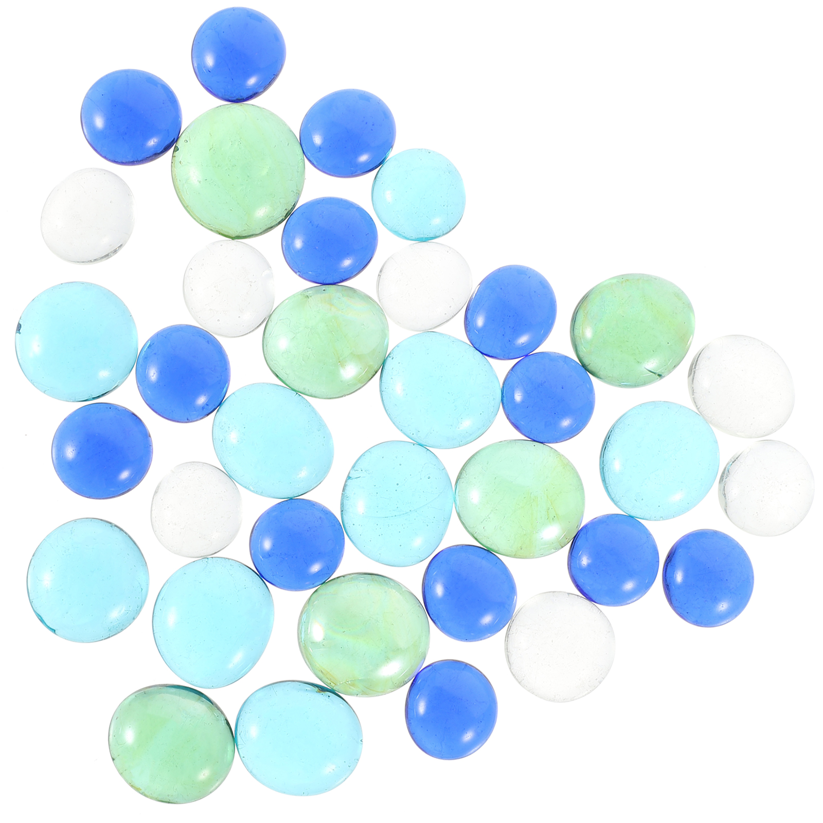 3 Bags of DIY Glass Aquarium Glass Gravels Stone Multiuse Colorful