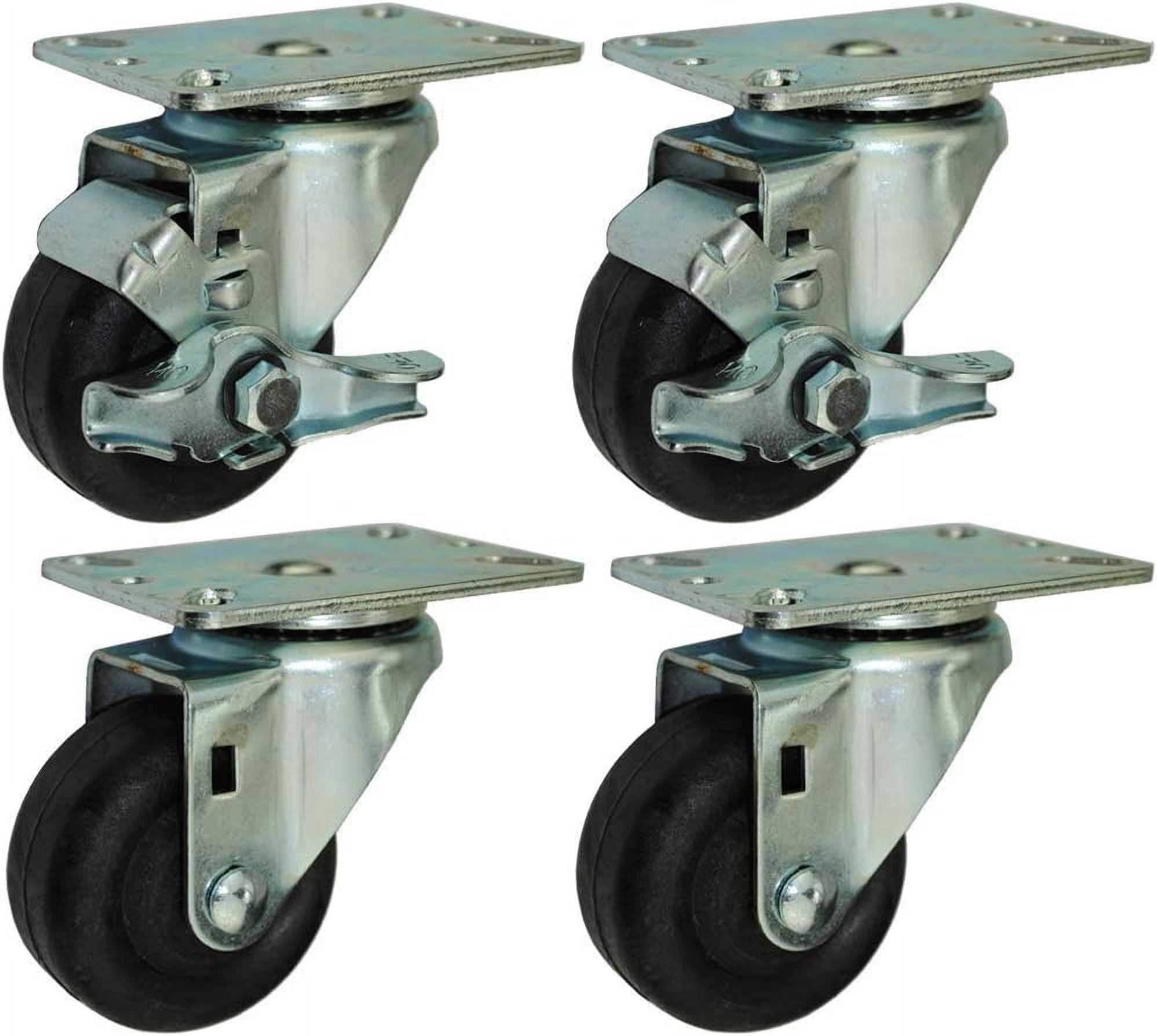 3” Bakery Rack Oven Casters, Handles temperatures up to 475°F ...