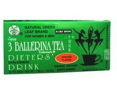 3 BALLERINA TEA DIETERS DRINK EXTRA STRENGH ORANGE FLAVOR (3 boxes)