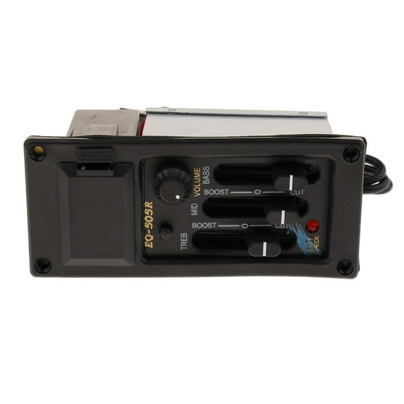 3 Band EQ Preamp Piezo Pickup System for Electric Guitar Bass Parts