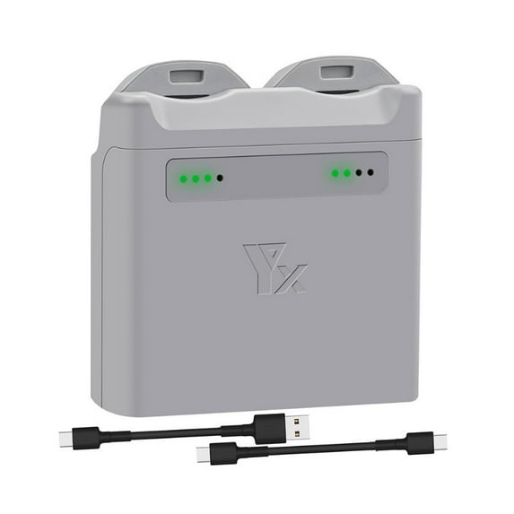 3-Bay Charging Hub for DJI Neo Battery - Bigcan Multi-Port Drone Battery Charger with USB-A & USB-C Cables, Smart Voltage Matching, Fast Dual Way Input, Accessory for DJI Neo Drone