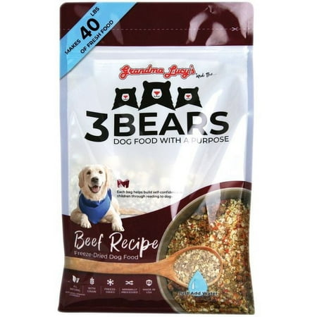 3 Bears Beef Dog Food - 8lb