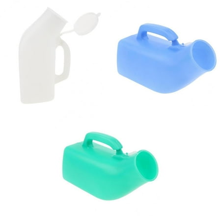 3 Bedpan Bottles with Lid - anti Urinary Chamber - Male Portable Pee Bottles Containers(1000ml)