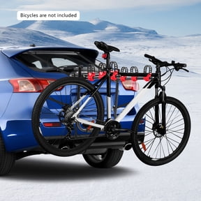 3 Bike Rack Vehicle Trunk Mount Rack with Fix Strap 44LBS Load Capacity Car Bicycle Rack Foldable Vehicle Bicycle Carrier Bicycle Carrier Holder for Most Cars SUV Sedan Hatchback Minivan