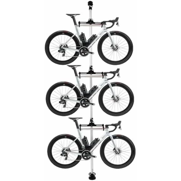 3 Bike Storage Rack - Vertical Bicycle Stand with Adjustable Hooks (Holds 66lbs Each) for Garage/Wall Mount - Space Saving Bike Organizer$$Sport & Recreation Other