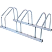 3 Bikes Floor , Bike Parking Rack Garage Bike Storage Stand Indoor/Outdoor 22-28" Wheel Stand, Max. Tire Width 2.15"