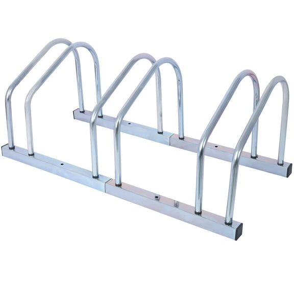 3 Bikes Floor , Bike Parking Rack Garage Bike Storage Stand Indoor/Outdoor 22-28" Wheel Stand, Max. Tire Width 2.15"